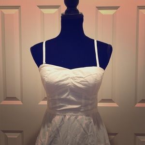 White Dress With Eyelet Detail by American Eagle